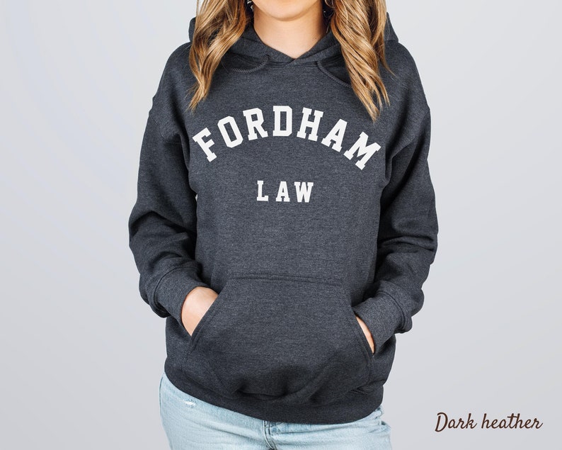 Fordham University Hoodie, Fordham Law University, Student Lawyer Gift Unisex Heavy Blended Hooded Sweatshirt image 4