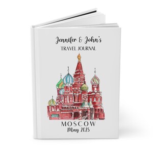 Personalized Moscow Travel Journal, Hardcover Journal Matte