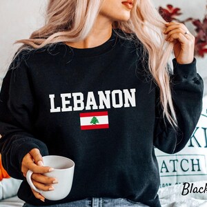 Lebanon Sweatshirt, Lebanese Flag, Unisex Soft and Comfortable Sweatshirt