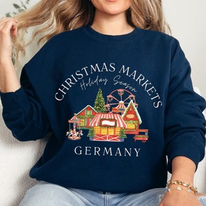 Christmas Markets Germany Sweater, Travel Germany Sweatshirt, Christmas Market Gift, German Seasons Gift Unisex Heavy Blend Crewneck