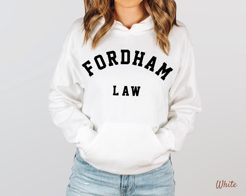 Fordham University Hoodie, Fordham Law University, Student Lawyer Gift Unisex Heavy Blended Hooded Sweatshirt image 3