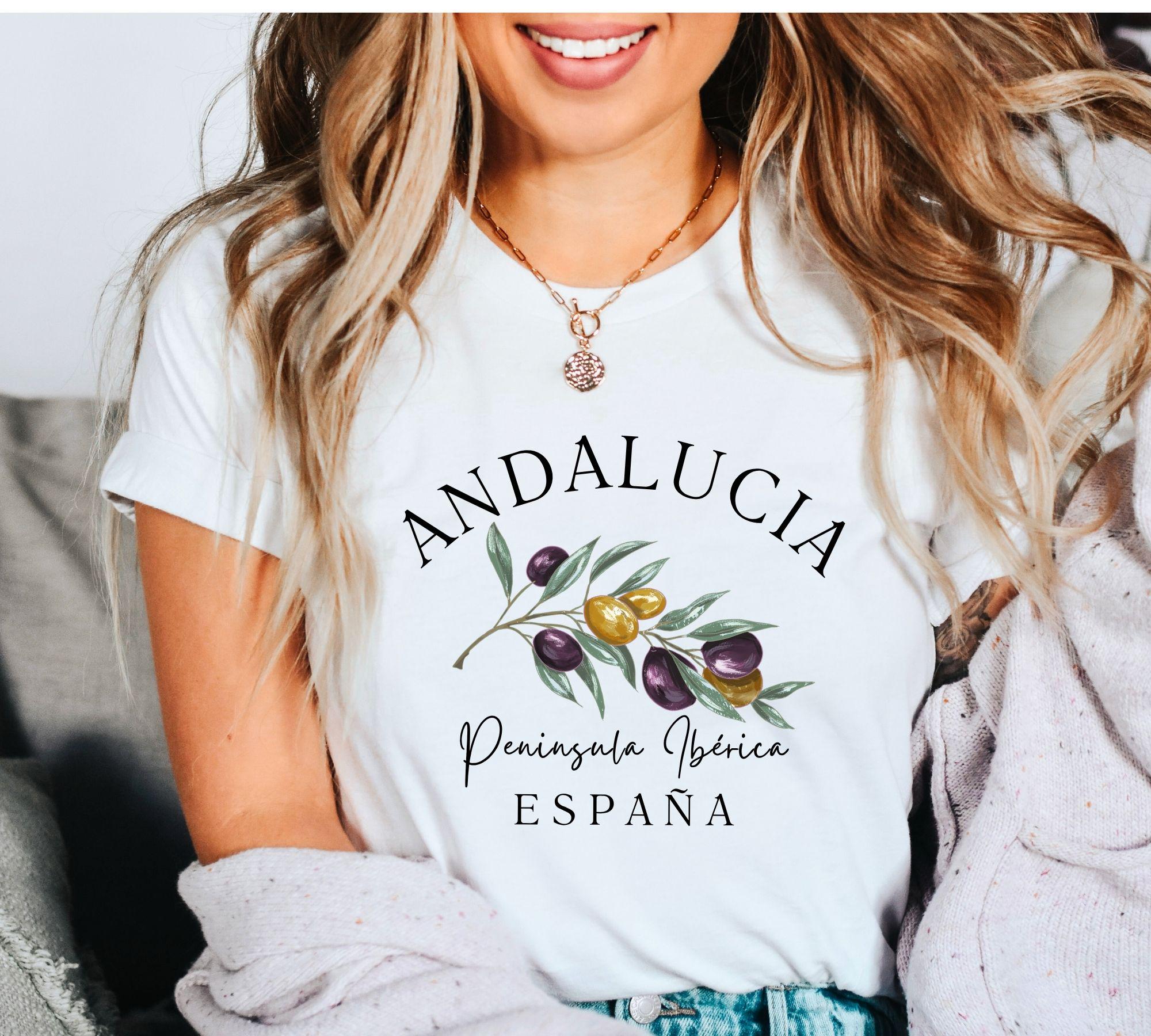 アンダルシア スペイン Tシャツ、スペイン オリーブ Tシャツ、スペイン