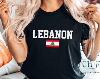 Lebanon T shirt, Lebanese Flag T shirt Unisex Soft and Comfortable T shirt