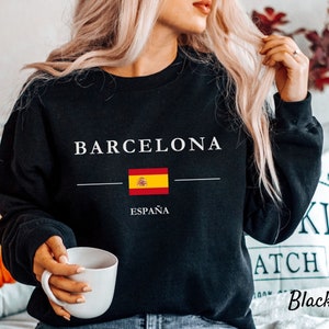 Barcelona Spain Sweatshirt, Travel Crewneck, Unisex Heavy Blend Crewneck Sweatshirt