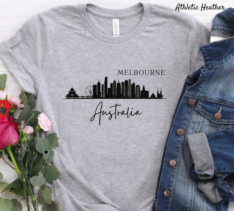 Melbourne Australia T Shirt, Australia Oceana T shirt, Melbourne City Shirt, Unisex Crewneck Australia T Shirt image 3