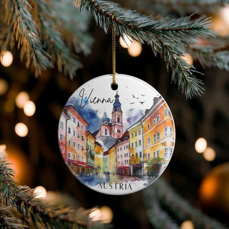 Vienna Christmas Ornament, Vienna Travel Souvenir Ornament,vienna Trip ...