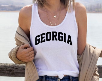 Georgia Tank Top, Georgia State USA, University College Women's Racerback Tank ideal