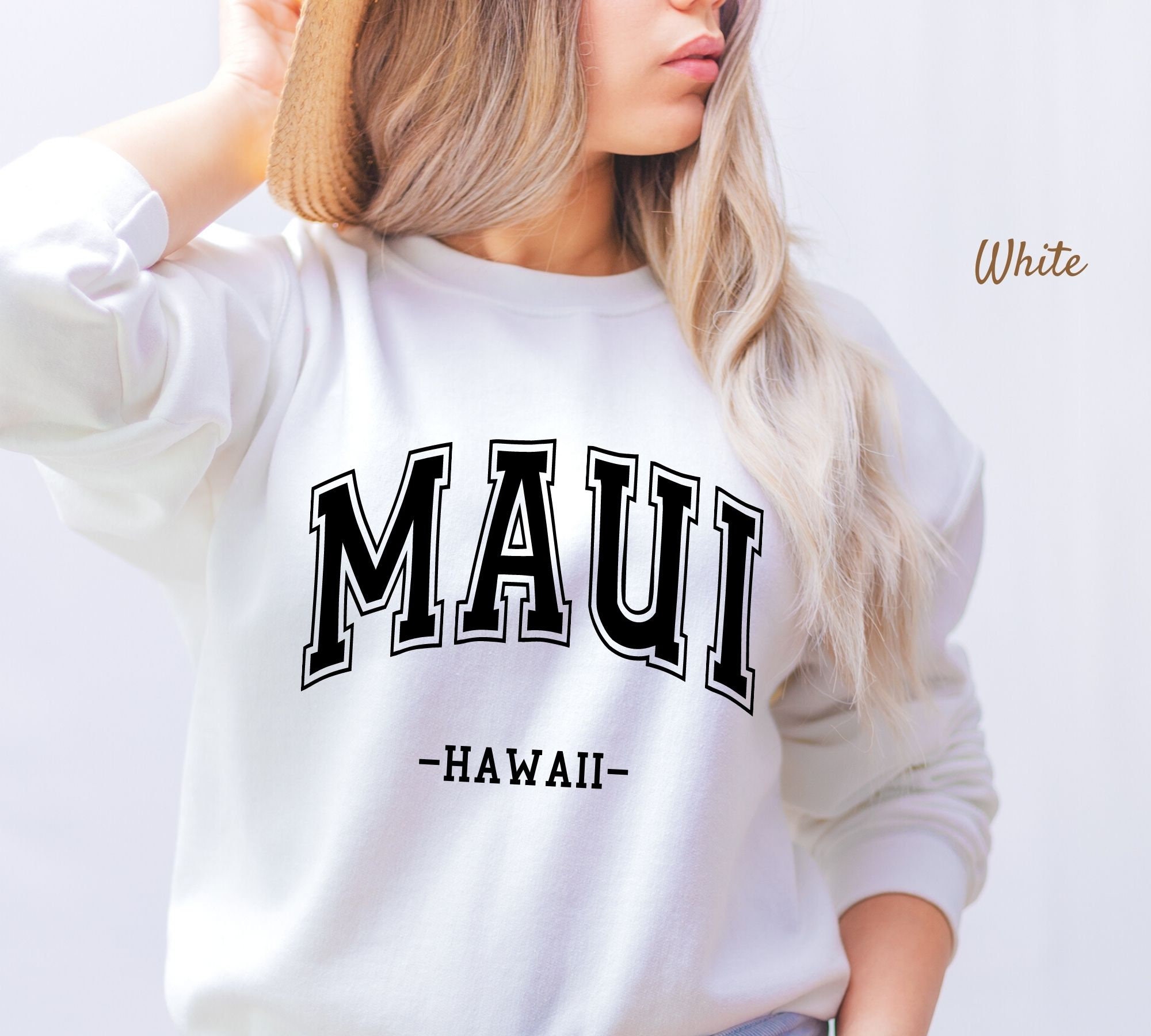 Maui Hawaii Sweatshirt, Hawaii Gift, Unisex Maui Sweater, Maui Souvenir ...