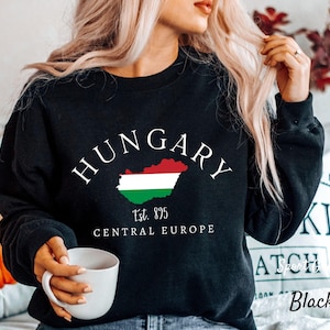Hungary Sweatshirt, Hungary Trip Clothes, Unisex Crewneck Sweater