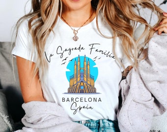 Barcelona Spain T Shirt, Barcelona Shirt,  Travel Crewneck, Barcelona City T-shirt