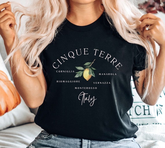 Cinque Terre Italia T Shirt Italian Mediterranean Travelers Cinque Terre Italia T Shirt Italian Mediterranean Travelers