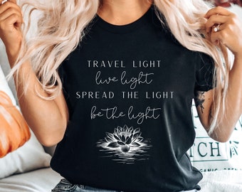 Yoga Meditation T-shirt, Lotus Flower T shirt, Yoga Meditation, Unisex Crewneck Motivational T Shirt