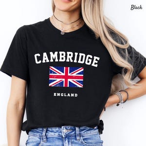 Cambridge England Shirt, English Flag Shirt, England Soft and Comfortable Tshirt - Unisex