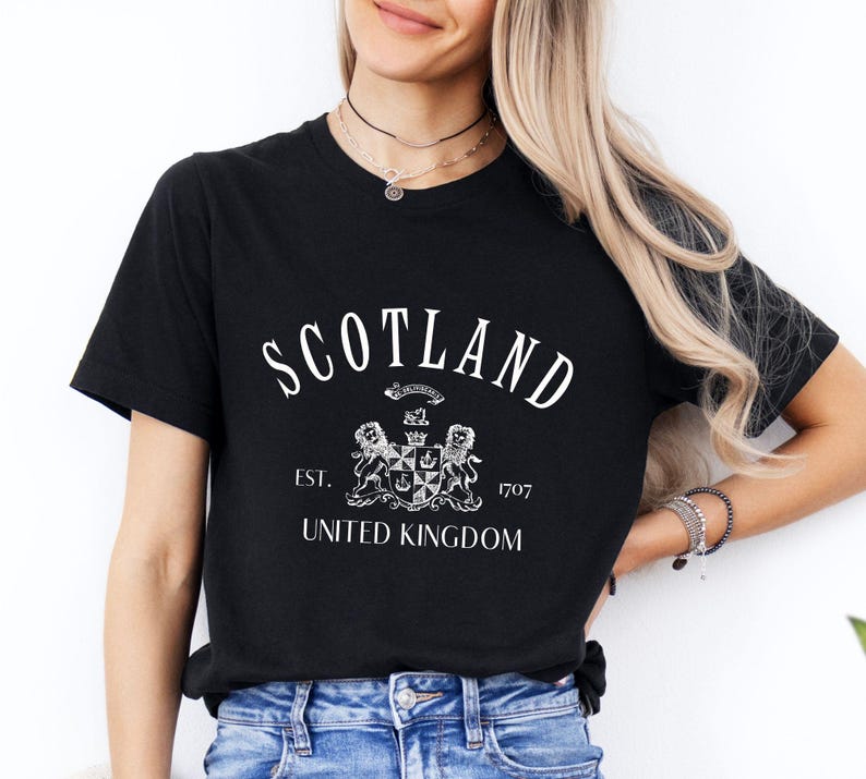 Scotland Shirt, Scotland T shirt, Scotland Gift , Scottish Gift, UK Shirt, United Kingdom T shirt, Unisex Soft and Comfortable T shirt image 2