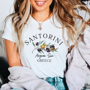 Greece  Santorini  Shirt, Greece T Shirt, Greece Gift, Unisex Soft and Comfortable T-Shirt