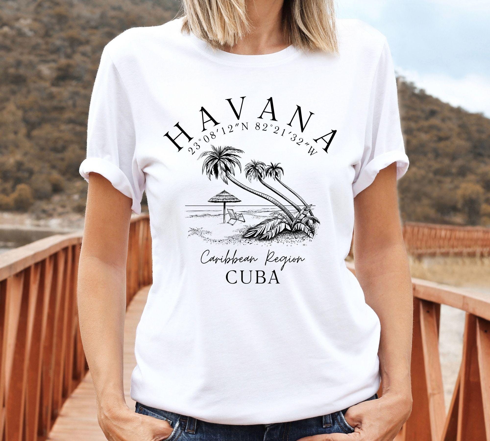 Havana Cuba Shirt, Havana Cuba Beach T Shirt, Unisex Crewneck T