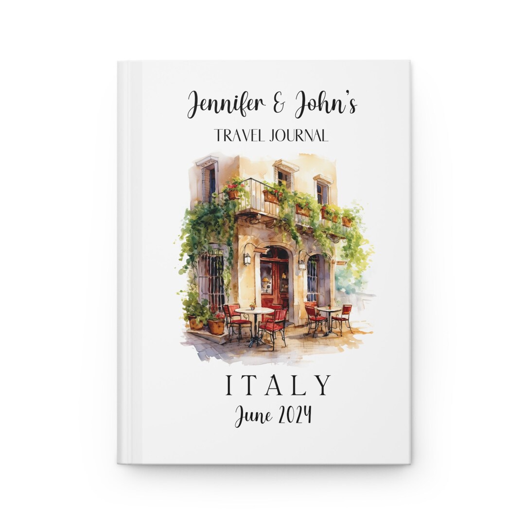 Custom Italy Travel Journal Italy Vacation Notebook Personalized Trip