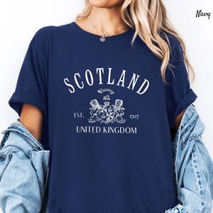 Scotland Shirt, Scotland T shirt, Scotland Gift , Scottish Gift, UK Shirt, United Kingdom T shirt, Unisex Soft and Comfortable T shirt image 5