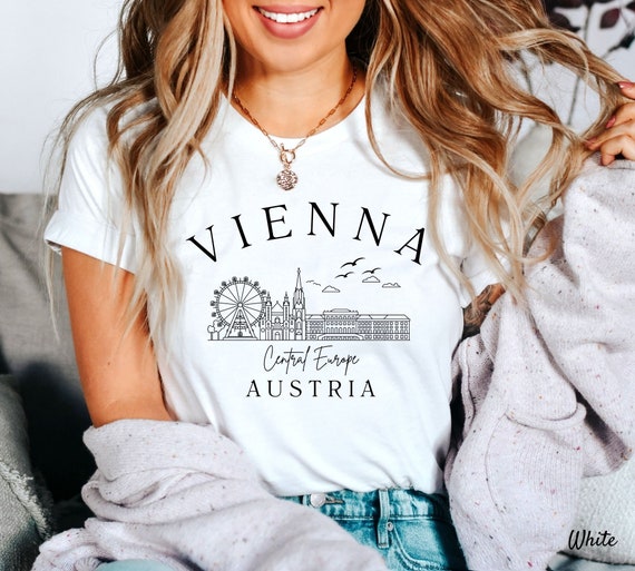 Vienna Austria Shirt, Austria Travel Tshirt , Vienna Central Europe Travel Shirt, Unisex Travel Crewneck Short Sleeve Shirt