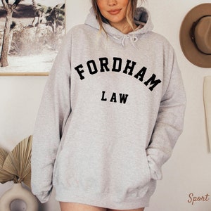 Fordham University Hoodie, Fordham Law University, Student Lawyer Gift Unisex Heavy Blended Hooded Sweatshirt image 5