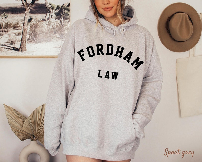 Fordham University Hoodie, Fordham Law University, Student Lawyer Gift Unisex Heavy Blended Hooded Sweatshirt image 5