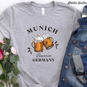 Munich Germany T shirt, Germany T-Shirt, München Bayern Deutschland, Munich Gift, Unisex Deutschland Shirt Travel Crewneck