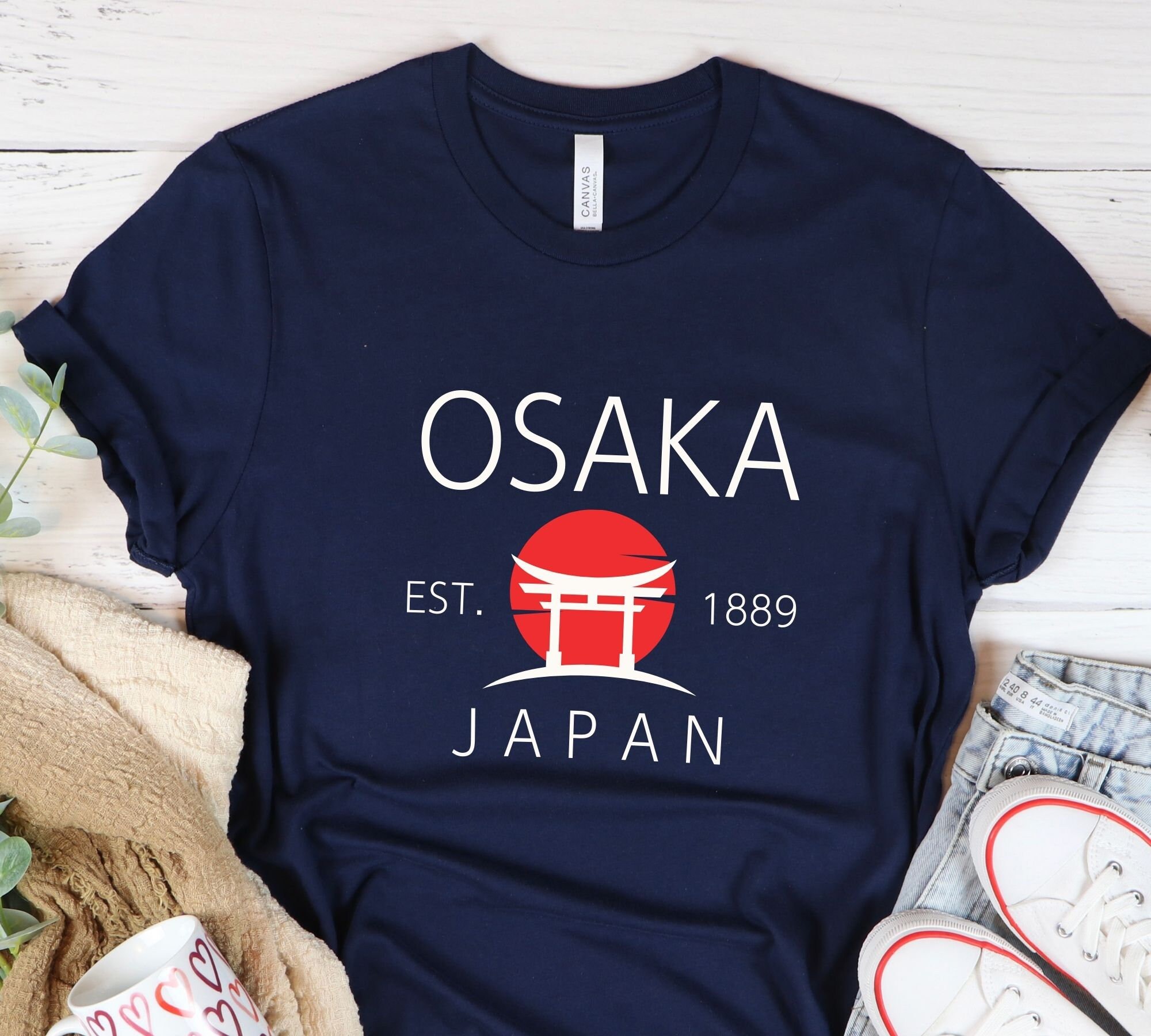 Osaka Japan T Shirt, Travel Osaka City T Shirt, Travel Tokyo
