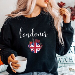 London England Sweatshirt,  UK Sweater, London Lover Gift, London Trip Pullover, Londoner Jumper,  Unisex Heavy Blend Crewneck Sweatshirt