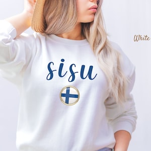 Sisu Sweater, Finnish Sweatshirt, Finland Sweater, Finnish Gift Unisex Crewneck Sweater
