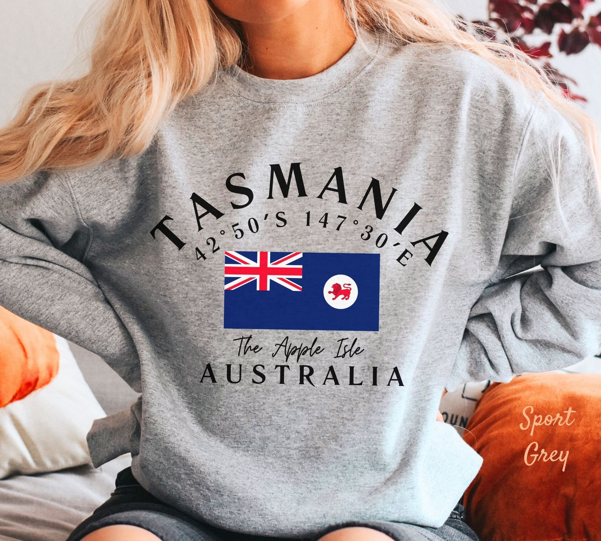 Tasmania Sweater,  Australia Sweatshirt, Unisex Softstyle Tee, Tasmania Travel, Gift for Tasman, Hobart, Tasmania Souvenir Unisex Sweater