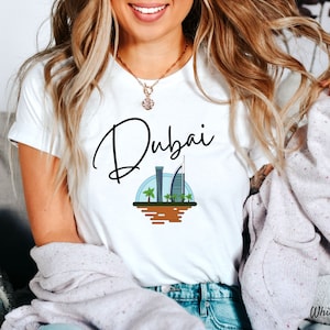 Dubai T Shirt, Travel Dubai Shirt, Unisex Dubai T-Shirt,  Dubai Gift,  Dubai Souvenir,  Dubai Trip, Unisex Crewneck T-shirt