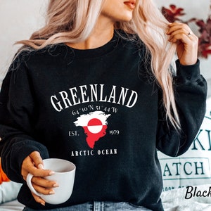 Greenland Sweatshirt, Denmark Pullover, Arctic Ocean Sweater, Sweater Unisex Heavy Blend Crewneck