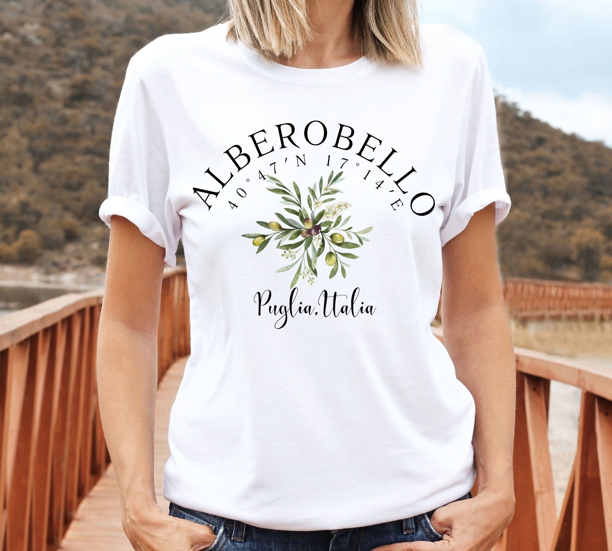 Alberobello Italia T Shirt, Puglia Region Italy T Shirt, Southern 
