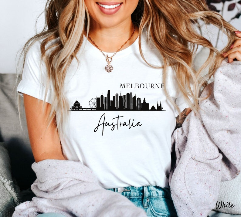 Melbourne Australia T Shirt, Australia Oceana T shirt, Melbourne City Shirt, Unisex Crewneck Australia T Shirt image 1