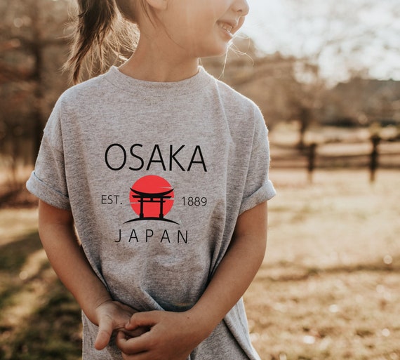 Japan Osaka T Shirt, Japan Travel Crewneck Youth Shirt, Crewneck