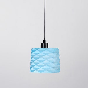 Pop Art Pendant Light, Blue Pendant Lamp, Kitchen Isle Pendant, Stone Chandelier, Hanging Pendant Lighting