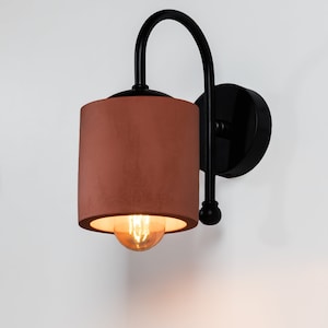 Concrete Terracotta Wall Sconce, Modern Wall Light Sconce, Wall Spot, Concrete Wall Light Decor