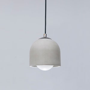 Raw Concrete and Metal Pendant Lamp, Stone Chandelier, Designer Hanging Lights, Scandinavian Design, Concrete Accessories