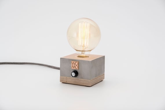 Dimmable Raw Concrete Table Lamp Designer Table Lamp Dimmer