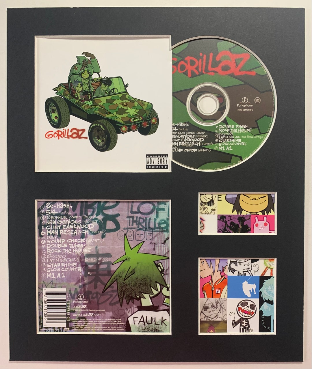 GORILLAZ Gorillaz Album Display con Authentic cd Etsy España