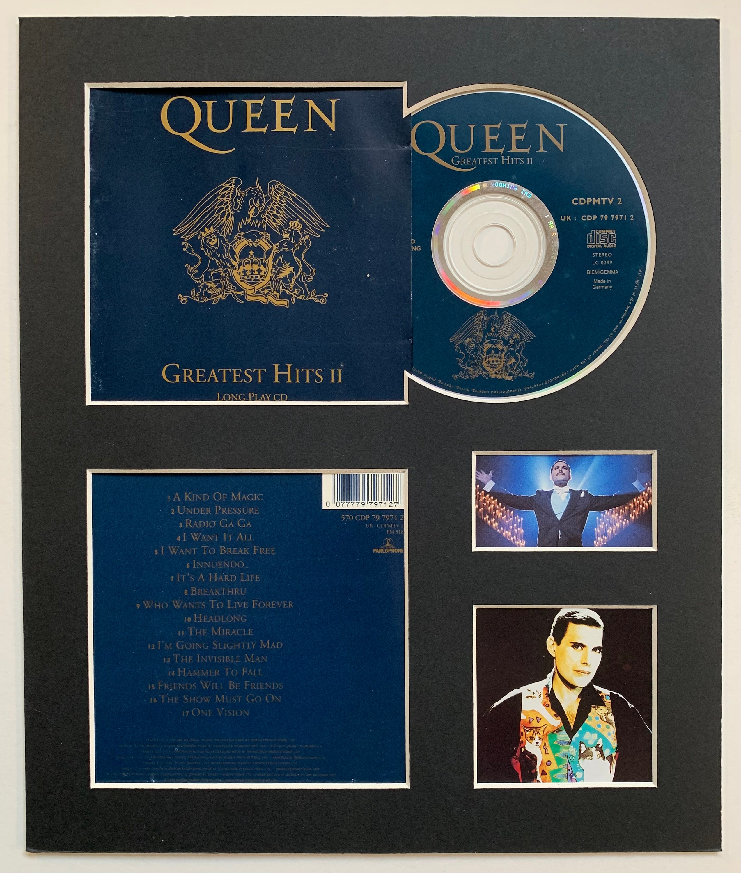 QUEEN Greatest Hits II Album Display With Authentic Cd Etsy