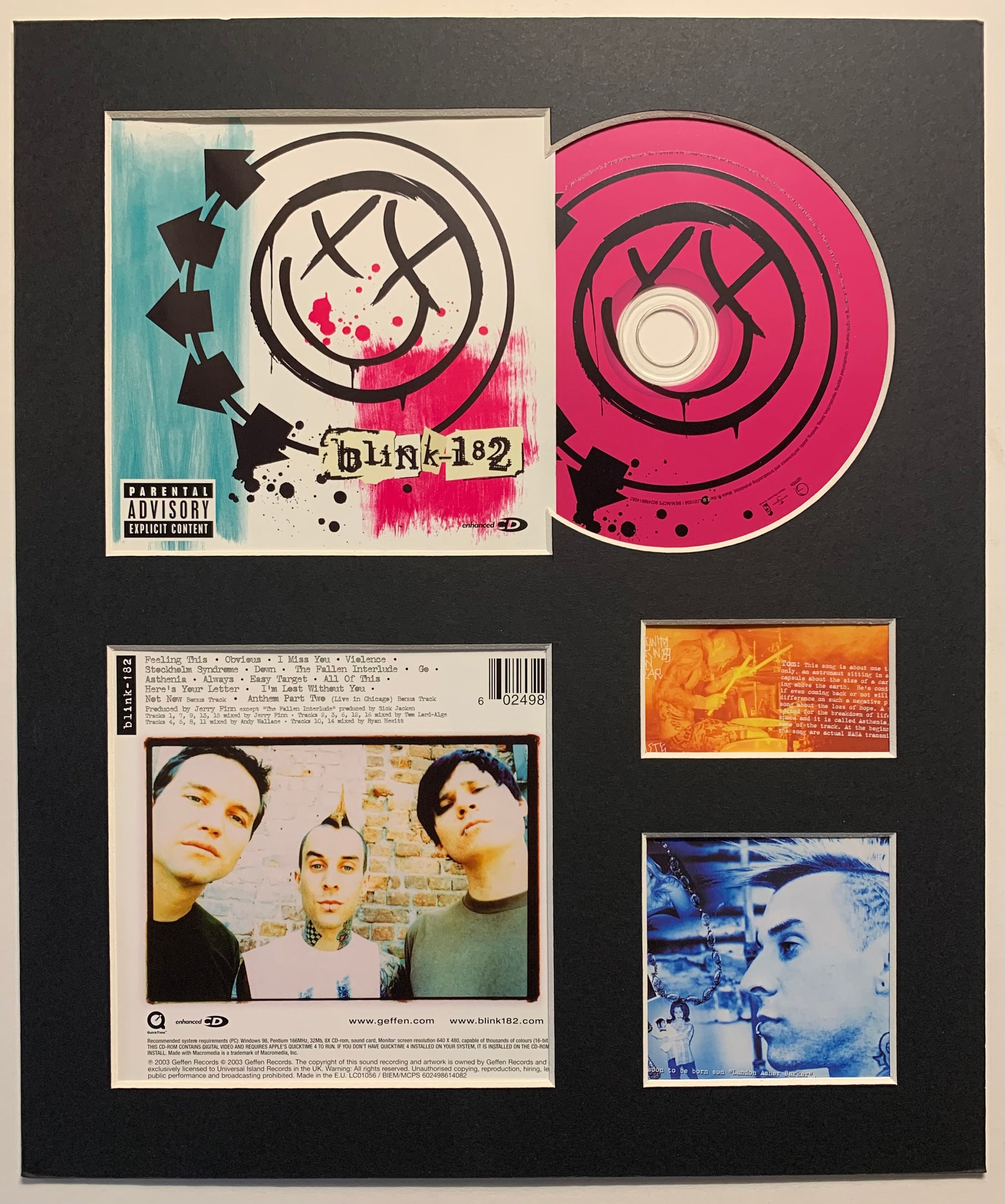 BLINK 182 Blink 182 Pantalla del álbum con Authentic cd - Etsy México