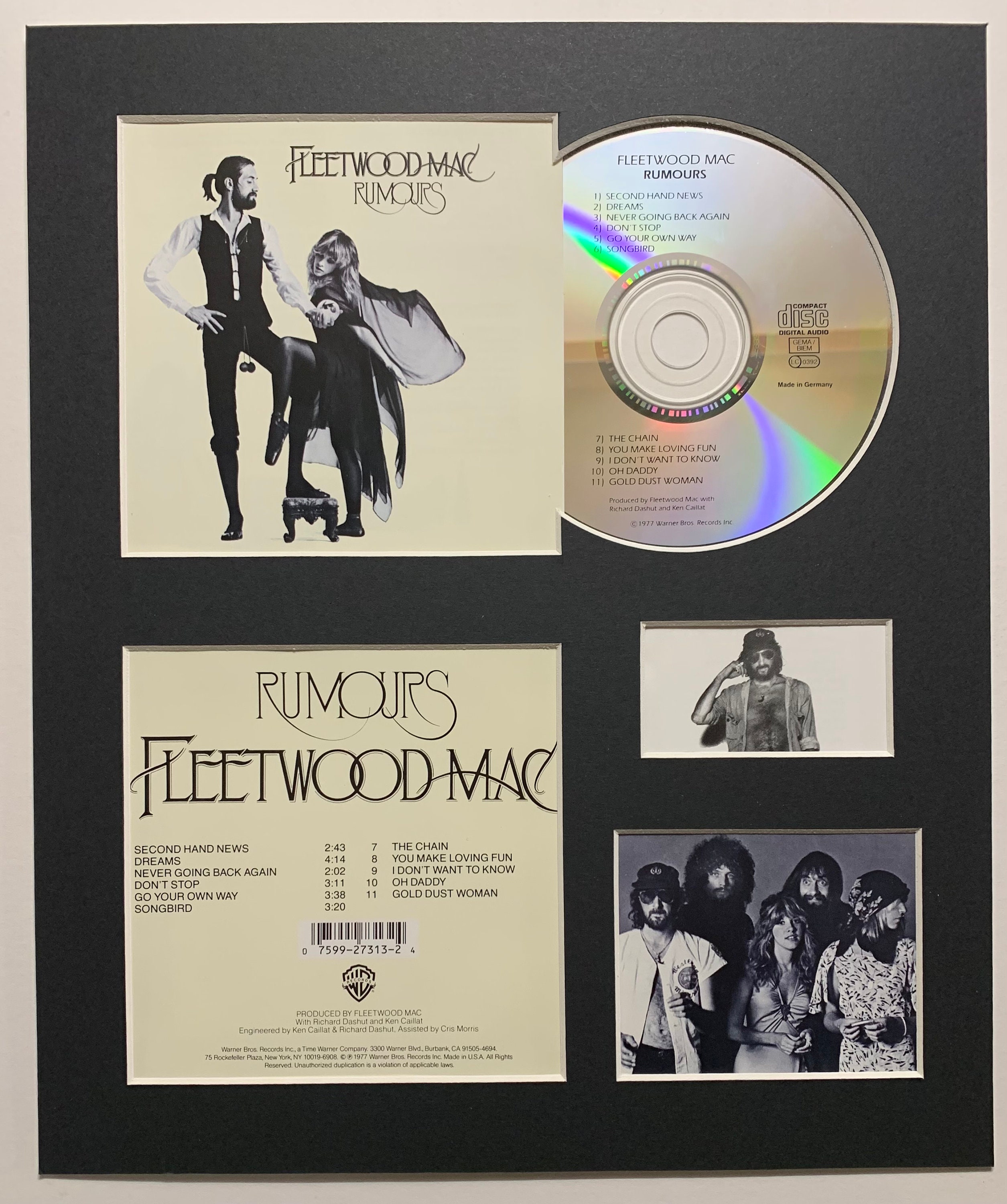 FLEETWOOD MAC Rumours Album Display With Authentic Cd Etsy UK