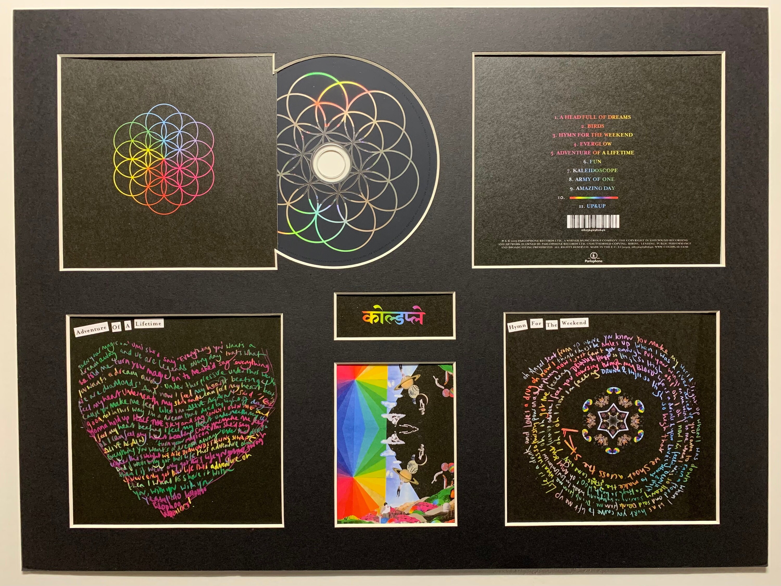 COLDPLAY A Head Full of Dreams Album Display Deluxe With Etsy