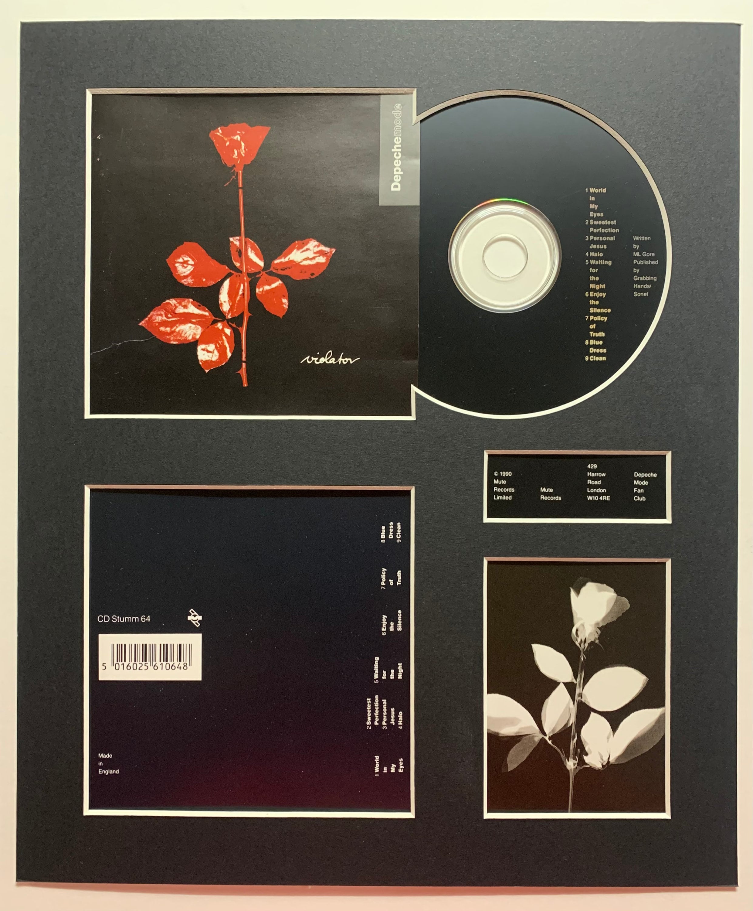 DEPECHE MODE Violator Album Display With Authentic Cd Etsy UK