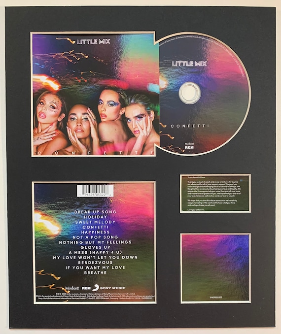 LITTLE MIX Confetti Album Display With Authentic Cd Etsy Canada
