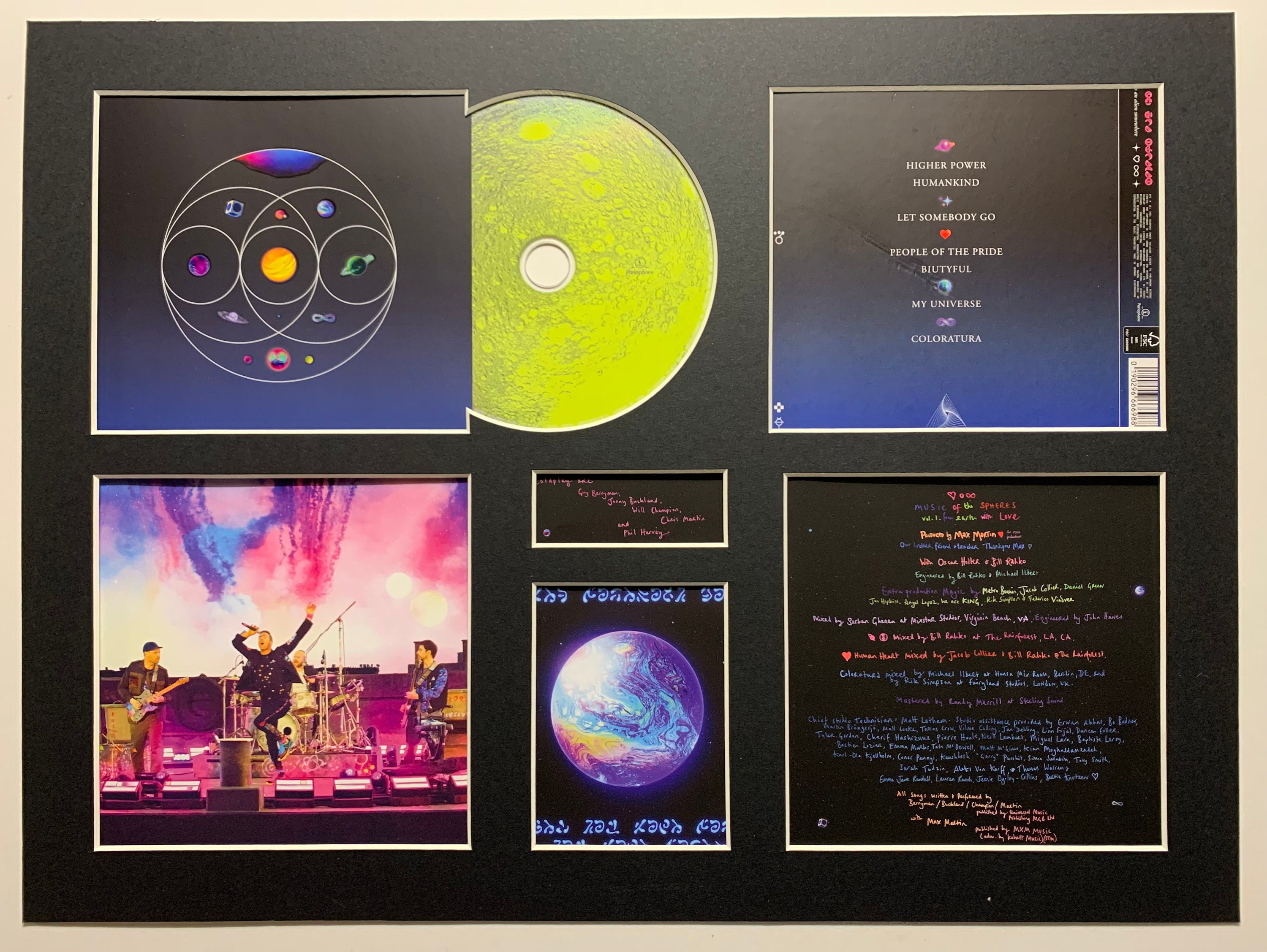 schrijven voor Canada COLDPLAY Music of The Spheres Album Display Deluxe with - Etsy 日本