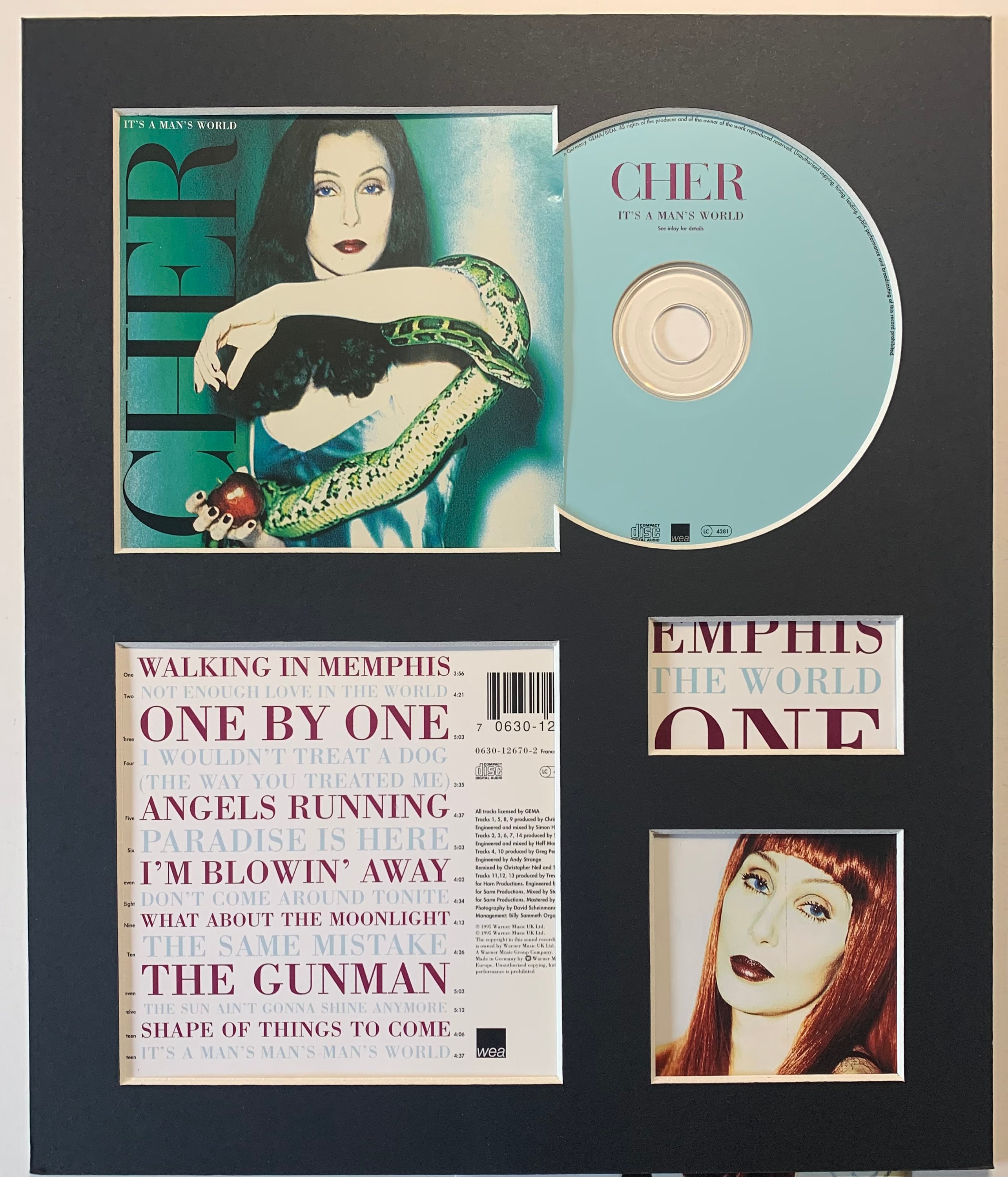CHER Its A Mans World Album Display With Authentic Cd Etsy