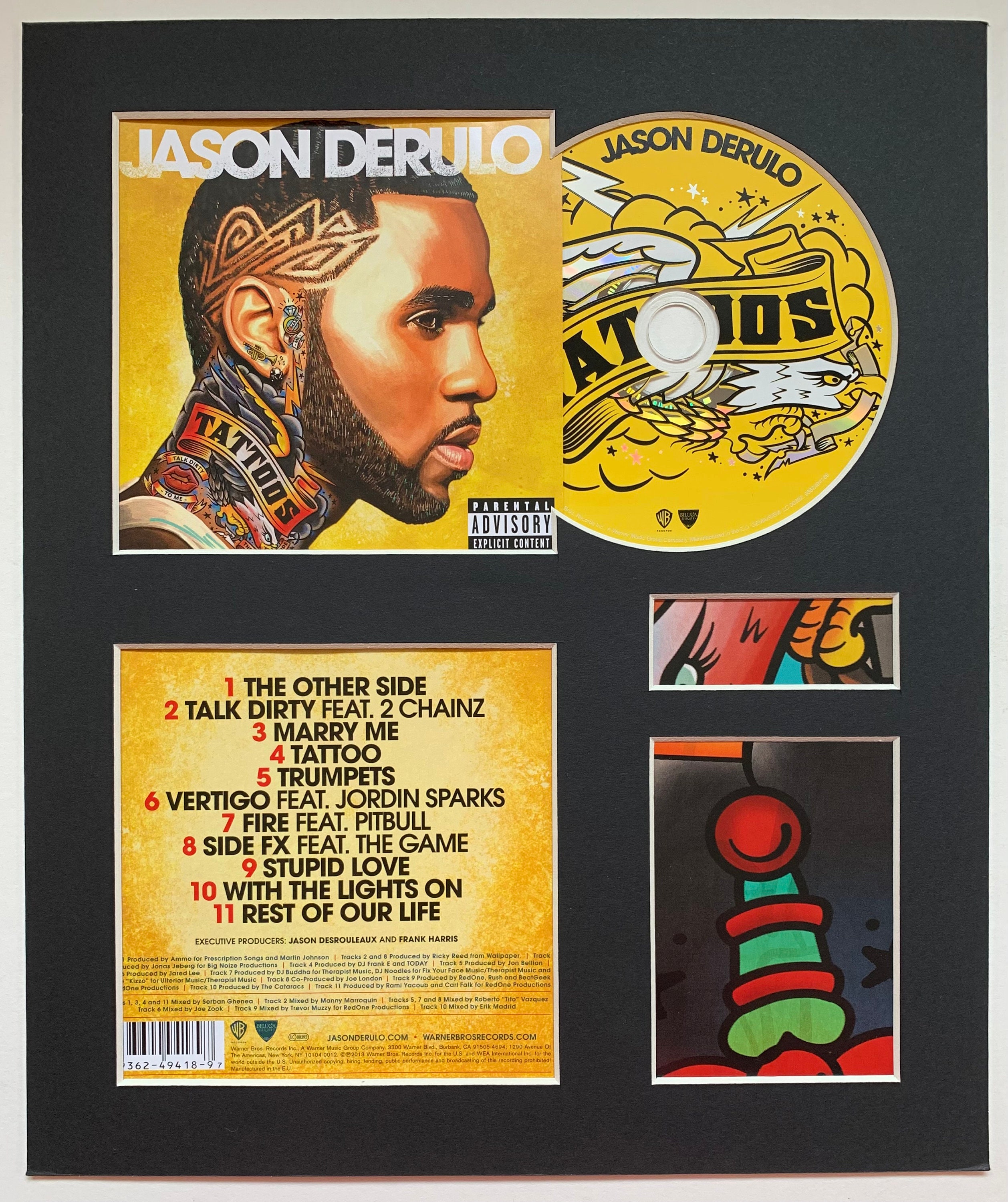 Jason Derulo Tattoos Standard Album Display With Etsy Canada Jason Derulo Tattoos Standard Album Display With Etsy Canada