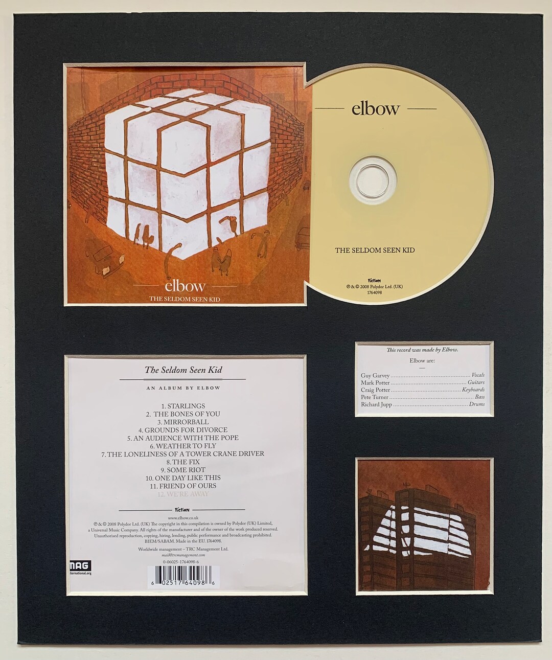 ELBOW the Seldom Seen Kid Album Display With Authentic Etsy